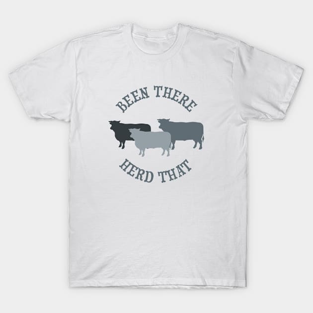 Funny Cow Pun for Ranchers and Farmers T-Shirt by whyitsme